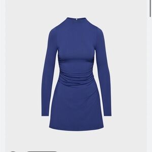 Aritzia original contour elevate dress in Byron blue M NWT